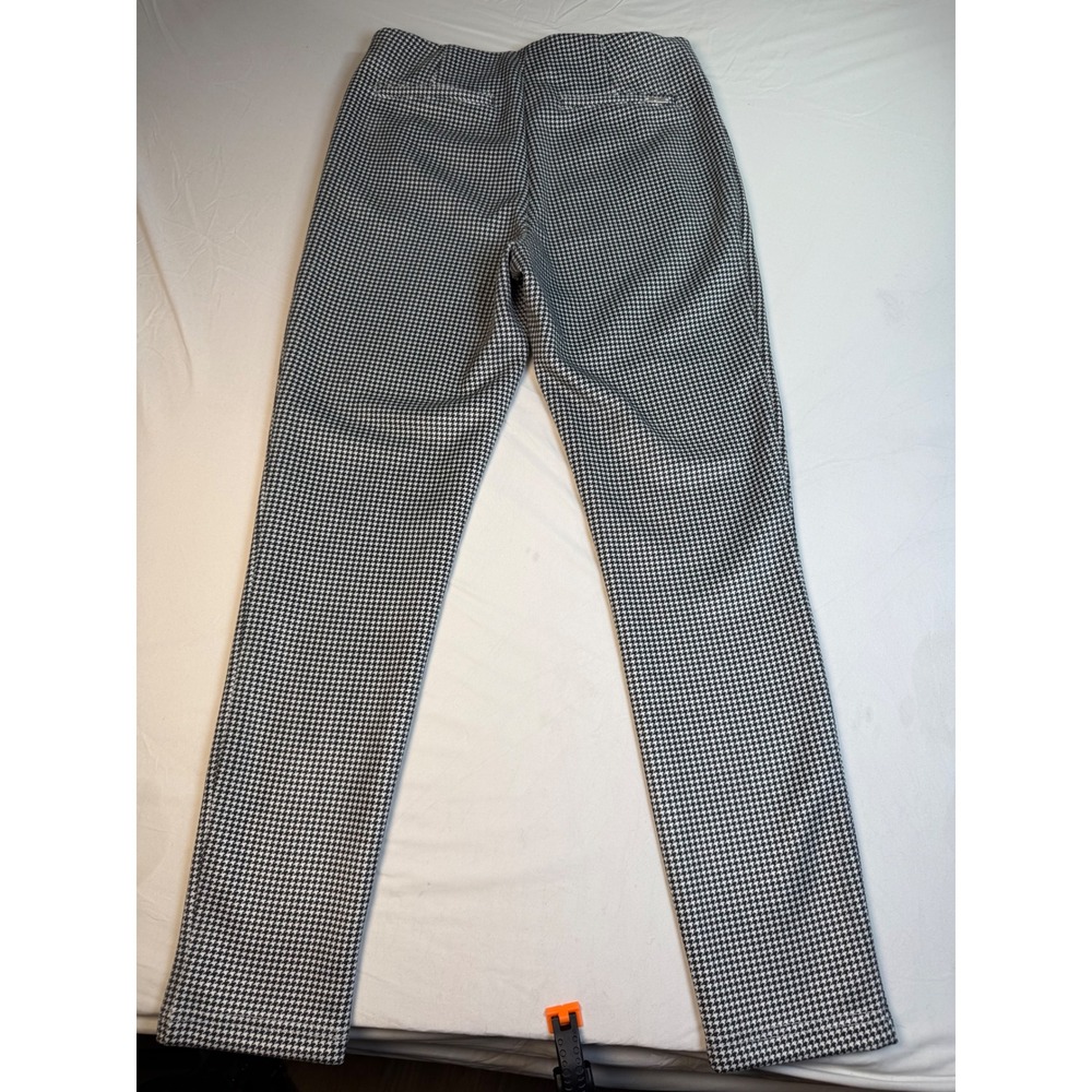 Calvin Klein Houndstooth Pull On Dress Pants Womens 6 Black White S19P429R - Picture 2 of 11